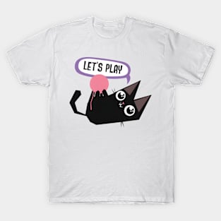 vintage-cat-lets play T-Shirt